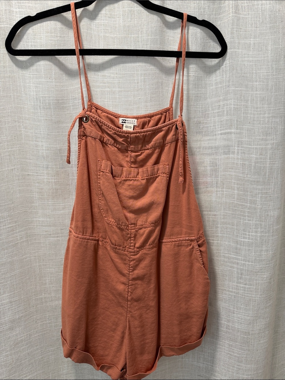 Billabong Terracotta Cotton Tie-Strap Romper